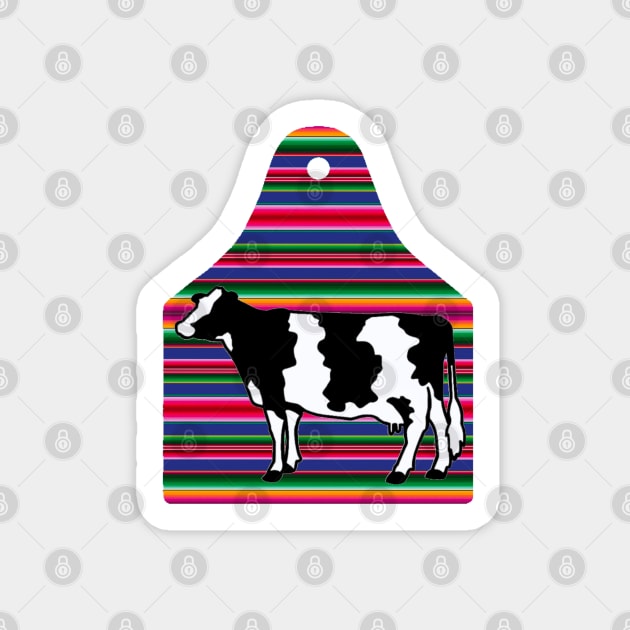 Serape Ear Tag - Holstein - NOT FOR RESALE WITHOUT PERMISSION Sticker by l-oh